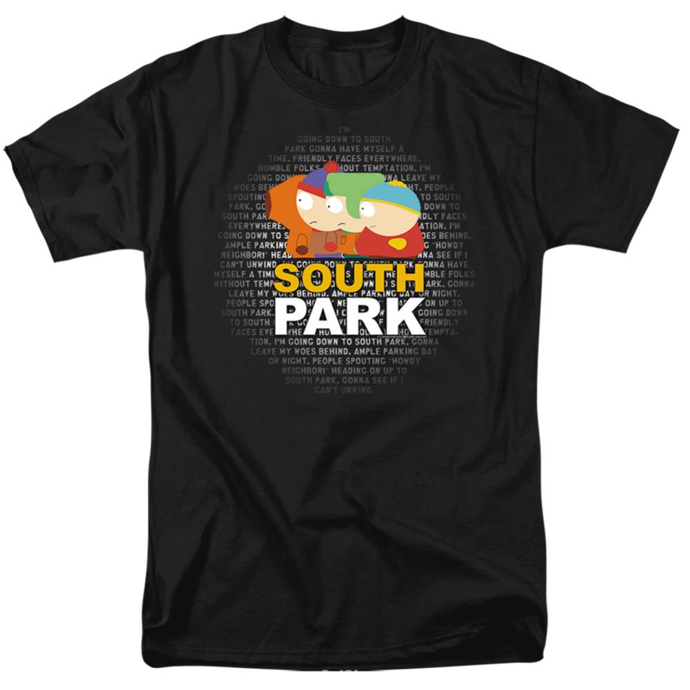 South Park Lyrics Men's 18/1 Cotton Short-Sleeve T-Shirt
