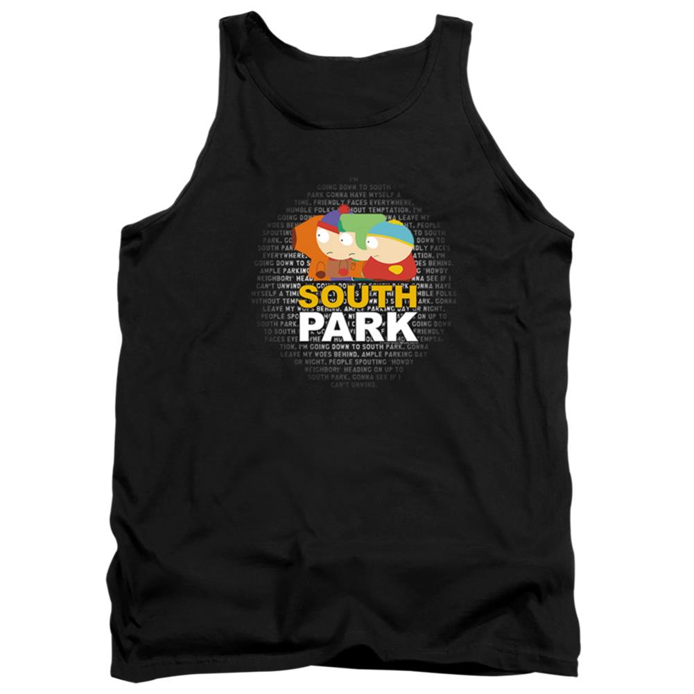 South Park Lyrics Men's 18/1 Cotton Tank Top