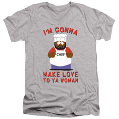 South Park Make Love Men's 30/1 Cotton Slim V-Neck T-Shirt