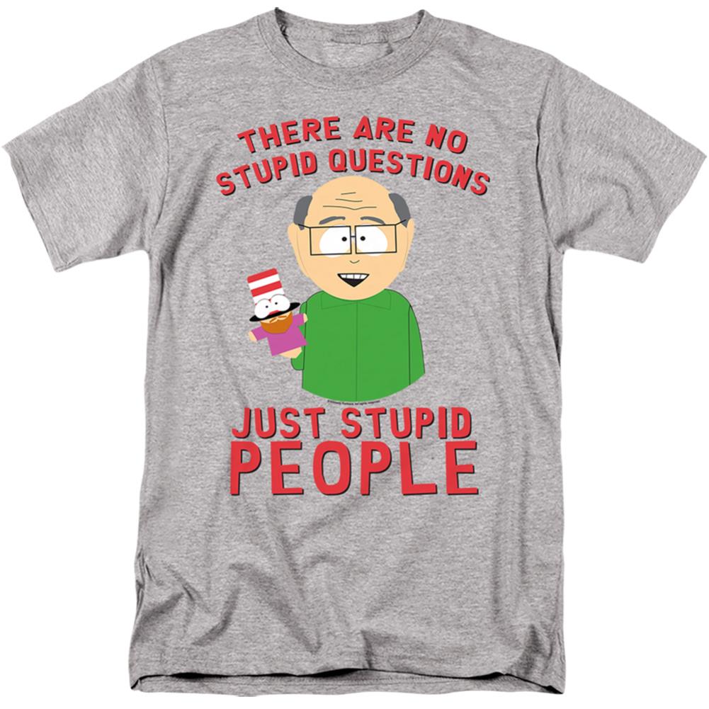 South Park No Stupid Questions Men's 18/1 Cotton Short-Sleeve T-Shirt