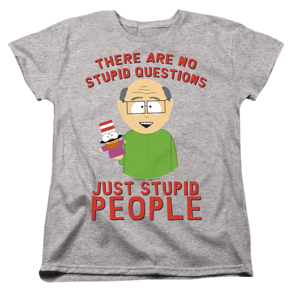 South Park No Stupid Questions Women's 18/1 Cotton Short-Sleeve T-Shirt