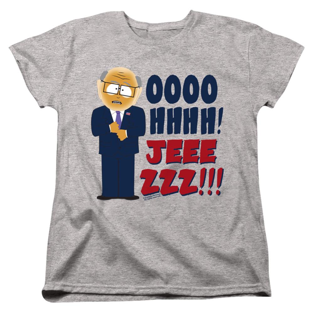 South Park Oh Jeez Women's 18/1 Cotton Short-Sleeve T-Shirt