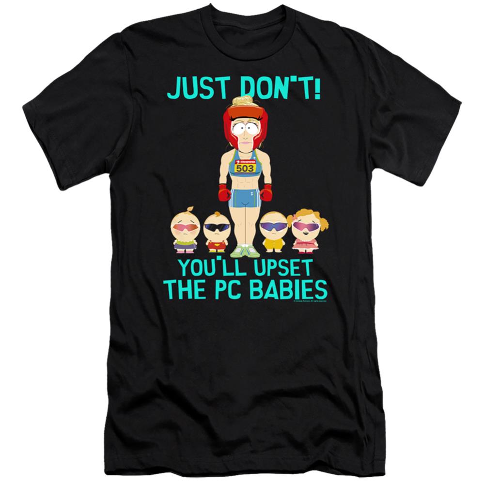 South Park Pc Babies Men's Ultra-Soft 30/1 Cotton Slim Short-Sleeve T-Shirt