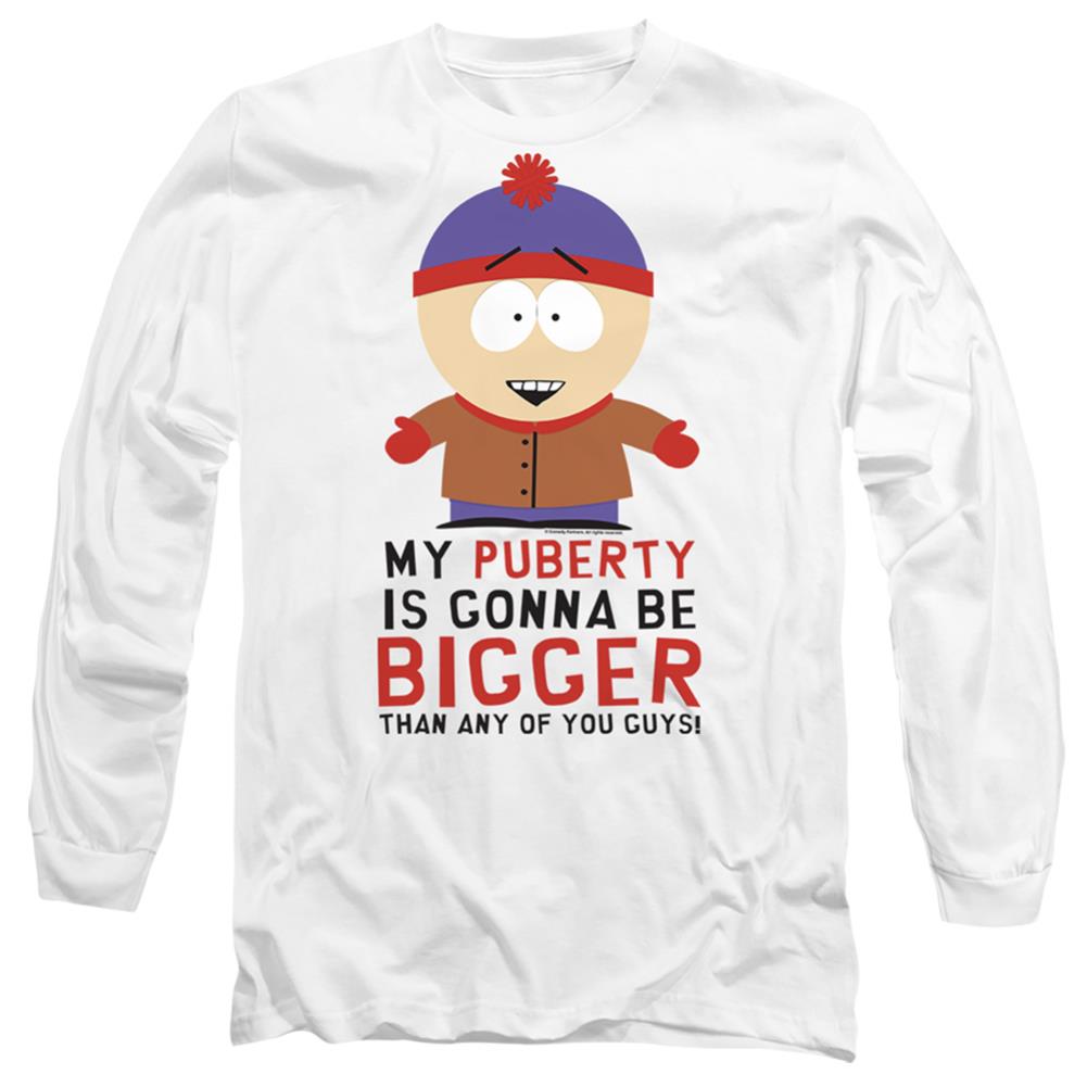 South Park Puberty Men's 18/1 Cotton Long-Sleeve T-Shirt