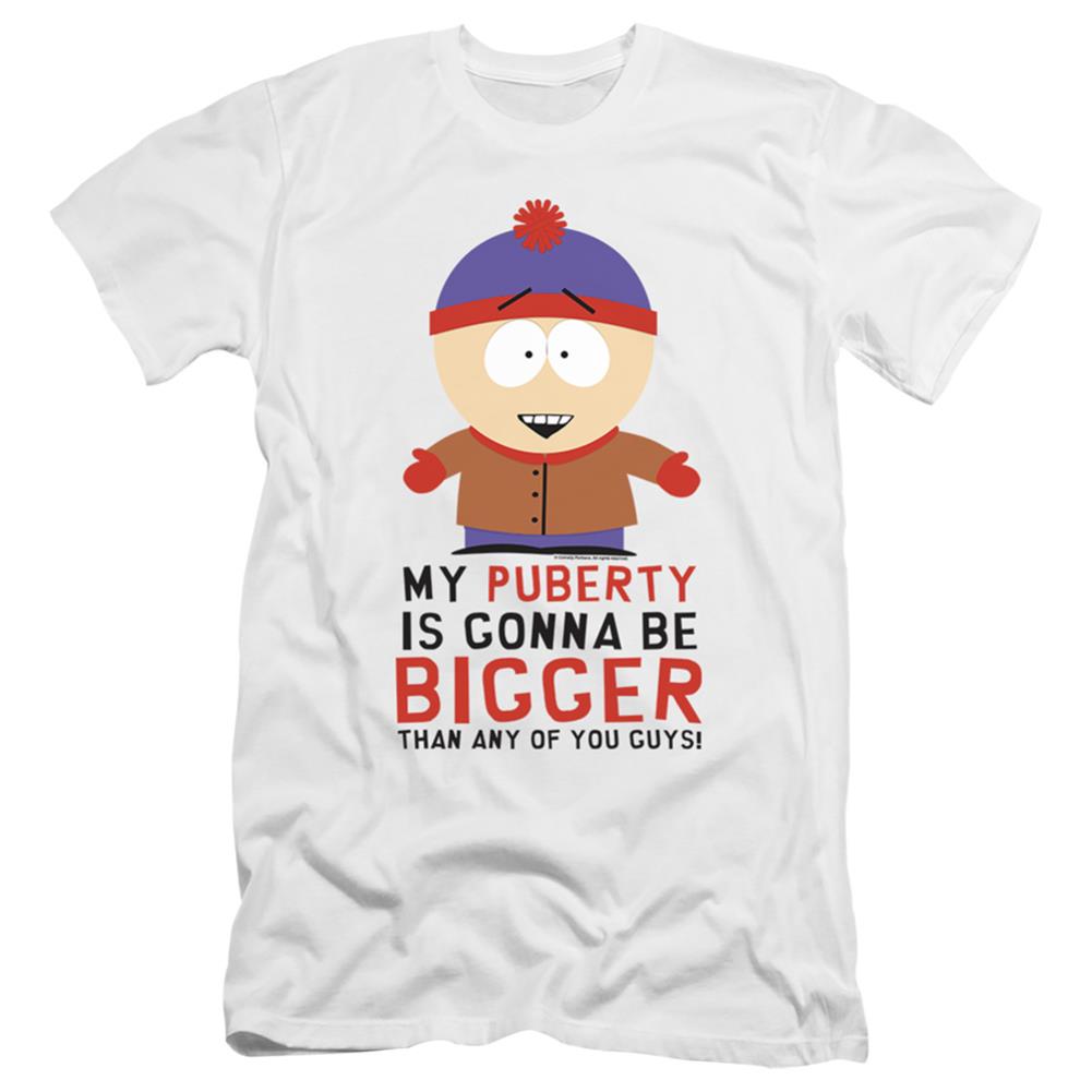 South Park Puberty Men's Ultra-Soft 30/1 Cotton Slim Short-Sleeve T-Shirt