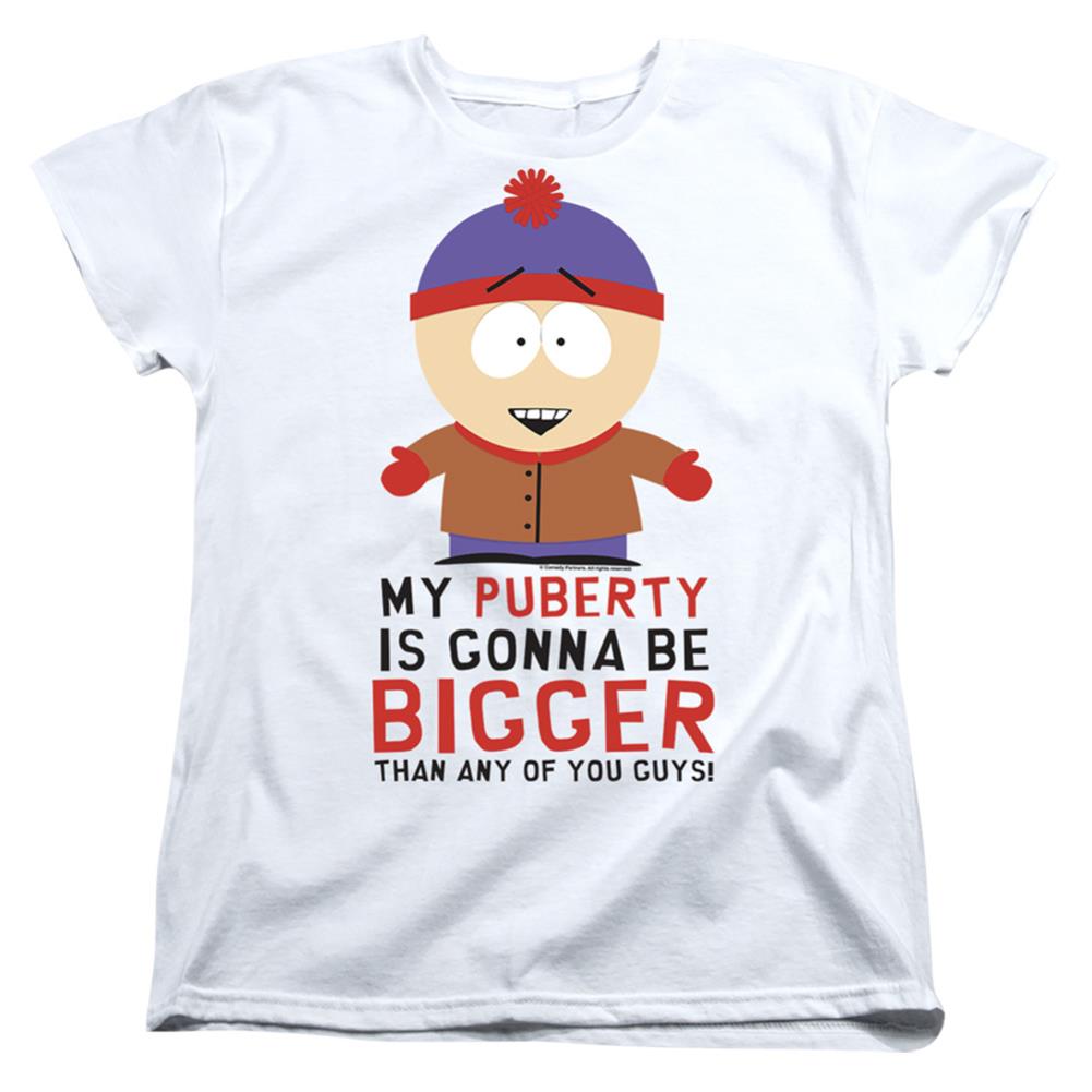 South Park Puberty Women's 18/1 Cotton Short-Sleeve T-Shirt