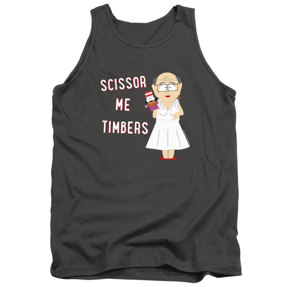 South Park Scissor Me Timbers Men's 18/1 Cotton Tank Top