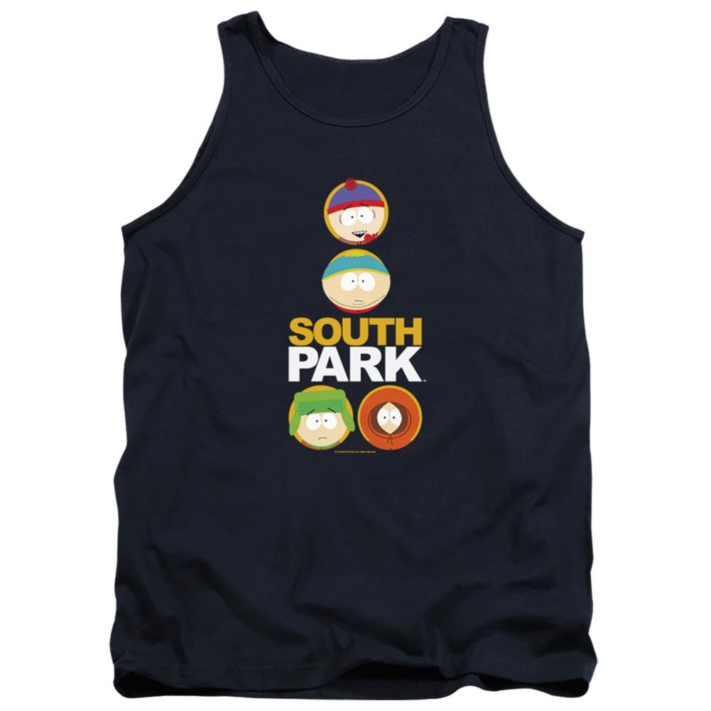 South Park Solid Circles Men's 18/1 Cotton Tank Top