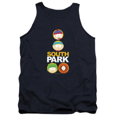 South Park Solid Circles Men's 18/1 Cotton Tank Top