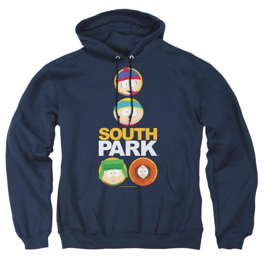 South Park Solid Circles Men's Pull-Over 75 25 Poly Hoodie