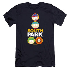 South Park Solid Circles Men's Ultra-Soft 30/1 Cotton Slim Short-Sleeve T-Shirt