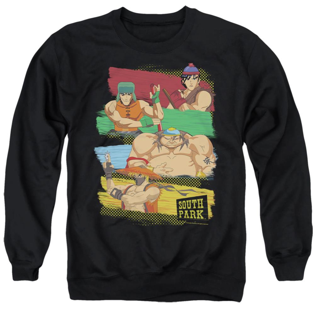 South Park South Park Anime Men's Crewneck 50 50 Poly Long-Sleeve T-Shirt