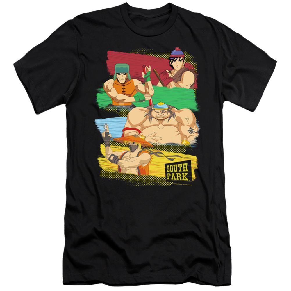 South Park South Park Anime Men's Ultra-Soft 30/1 Cotton Slim Short-Sleeve T-Shirt