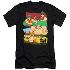 South Park South Park Anime Men's Ultra-Soft 30/1 Cotton Slim Short-Sleeve T-Shirt
