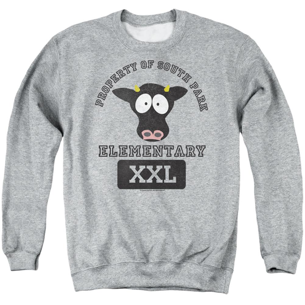 South Park South Park Cows Men's Crewneck 50 50 Poly Long-Sleeve T-Shirt