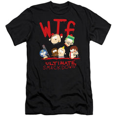 South Park Wtf Ultimate Smackdown Men's Ultra-Soft 30/1 Cotton Slim Short-Sleeve T-Shirt