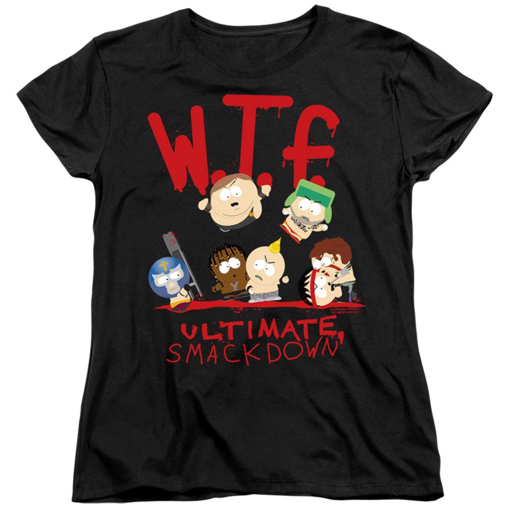 South Park Wtf Ultimate Smackdown Women's 18/1 Cotton Short-Sleeve T-Shirt