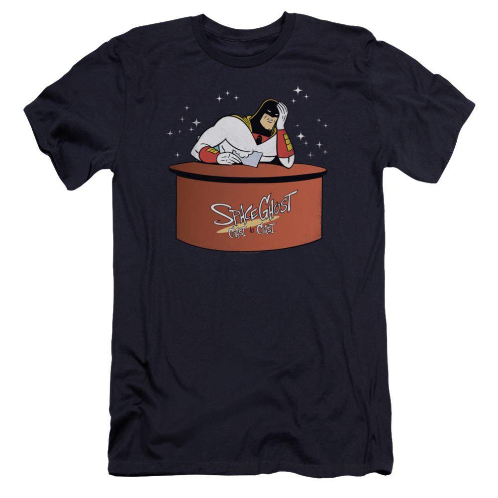 Space Ghost Great Galaxies Men's Ultra-Soft 30/1 Cotton Slim Short-Sleeve T-Shirt