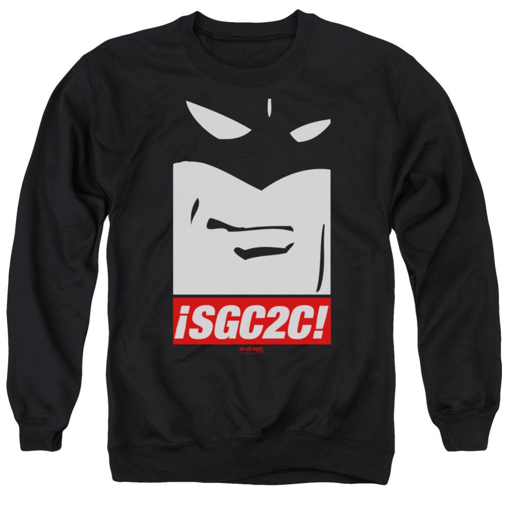 Space Ghost Sgc2C Men's Crewneck 50 50 Poly Long-Sleeve T-Shirt