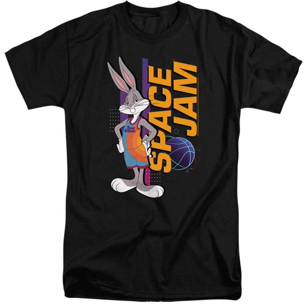Space Jam 2 Bugs Standing Men's 18/1 Tall Cotton Short-Sleeve T-Shirt