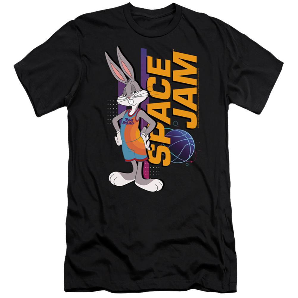 Space Jam 2 Bugs Standing Men's Ultra-Soft 30/1 Cotton Slim Short-Sleeve T-Shirt