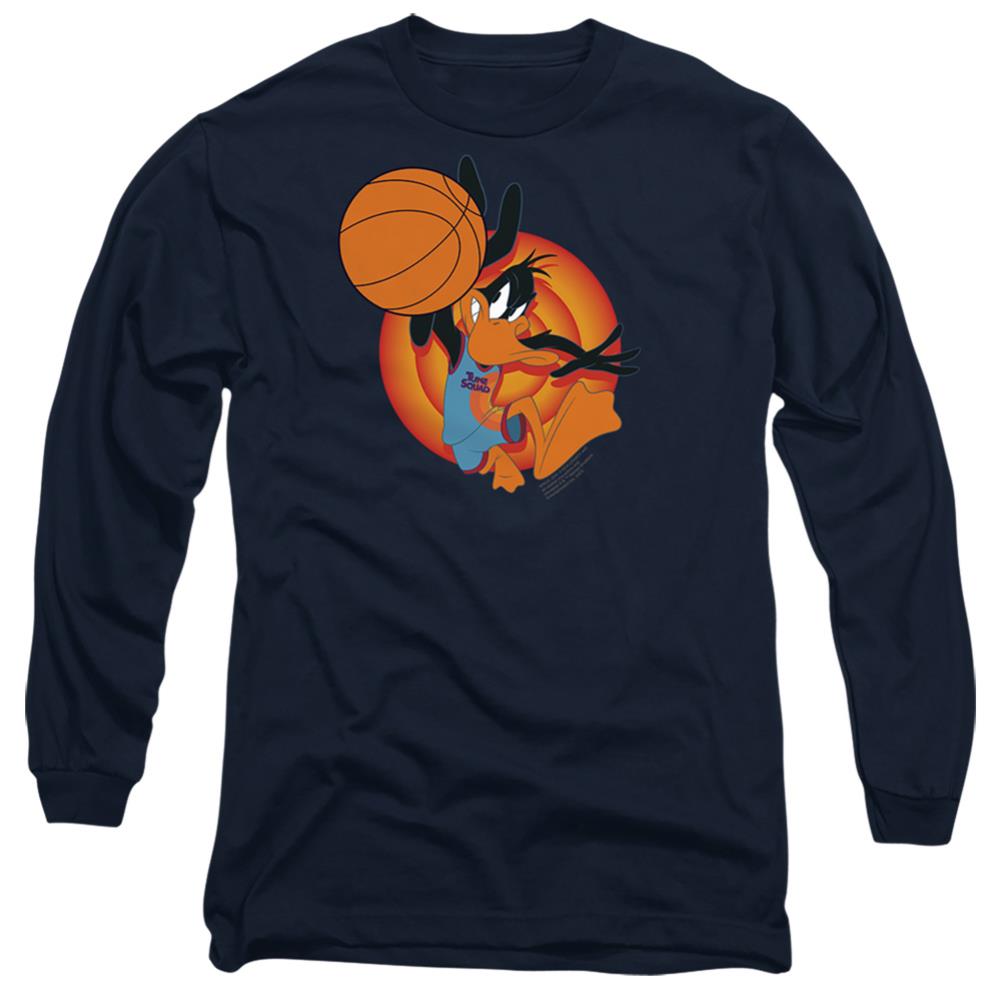 Space Jam 2 Daffy Slam Men's 18/1 Cotton Long-Sleeve T-Shirt