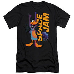 Space Jam 2 Daffy Standing Men's Ultra-Soft 30/1 Cotton Slim Short-Sleeve T-Shirt