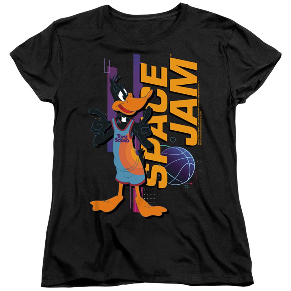 Space Jam 2 Daffy Standing Women's 18/1 Cotton Short-Sleeve T-Shirt