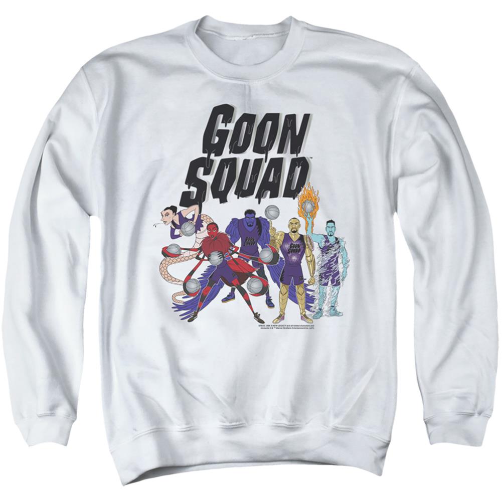 Space Jam 2 Goon Squad Group Men's Crewneck 50 50 Poly Long-Sleeve T-Shirt