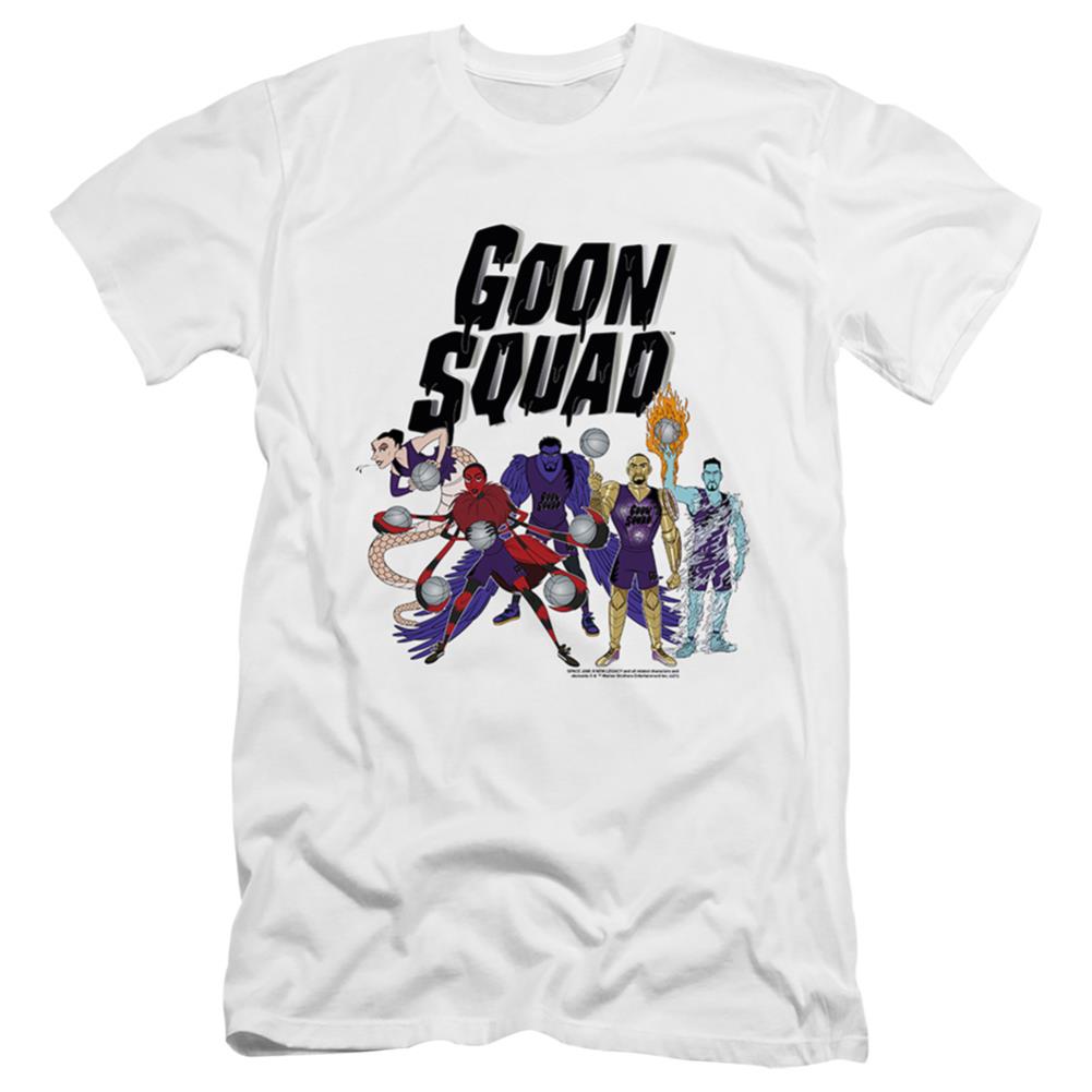 Space Jam 2 Goon Squad Group Men's Ultra-Soft 30/1 Cotton Slim Short-Sleeve T-Shirt