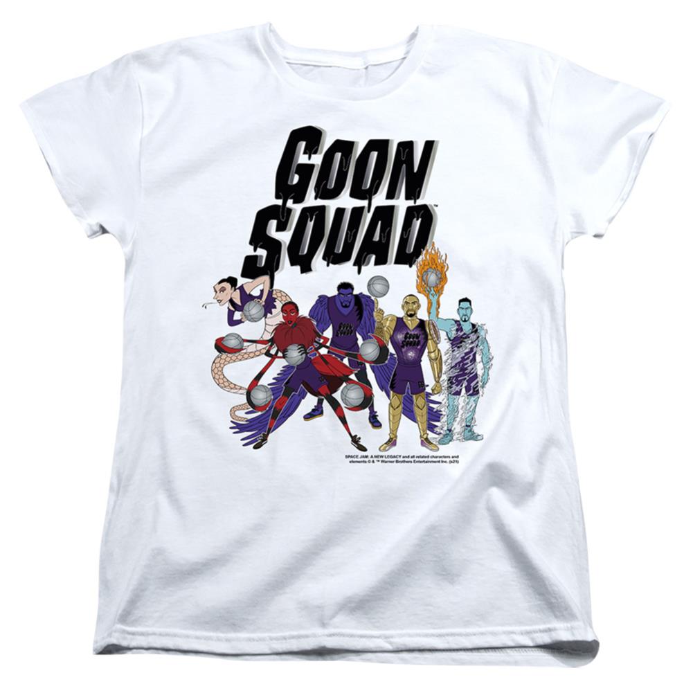 Space Jam 2 Goon Squad Group Women's 18/1 Cotton Short-Sleeve T-Shirt