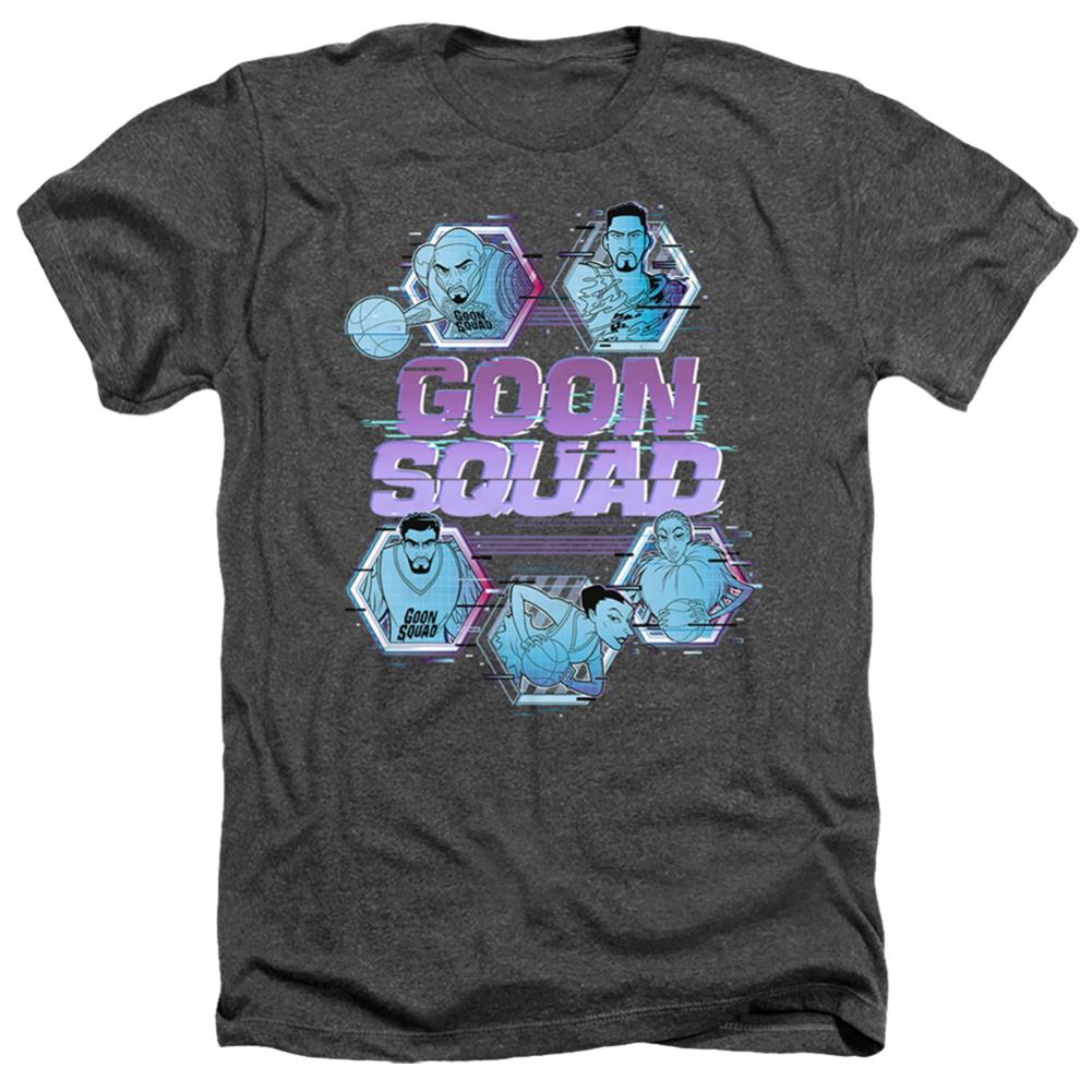 Space Jam 2 Goon Squad Tech Men's 30/1 Heather 60 40 Poly Short-Sleeve T-Shirt