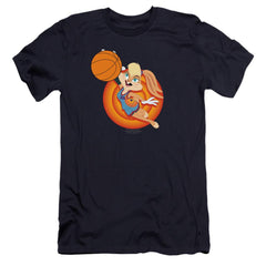 Space Jam 2 Lola Slam Men's Ultra-Soft 30/1 Cotton Slim Short-Sleeve T-Shirt