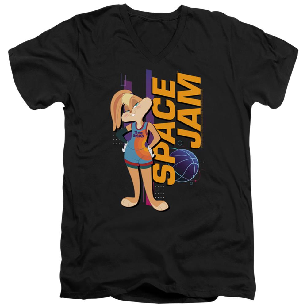 Space Jam 2 Lola Standing Men's 30/1 Cotton Slim V-Neck T-Shirt
