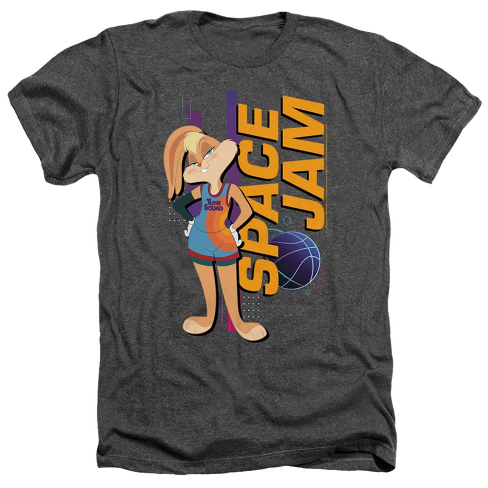 Space Jam 2 Lola Standing Men's 30/1 Heather 60 40 Poly Short-Sleeve T-Shirt