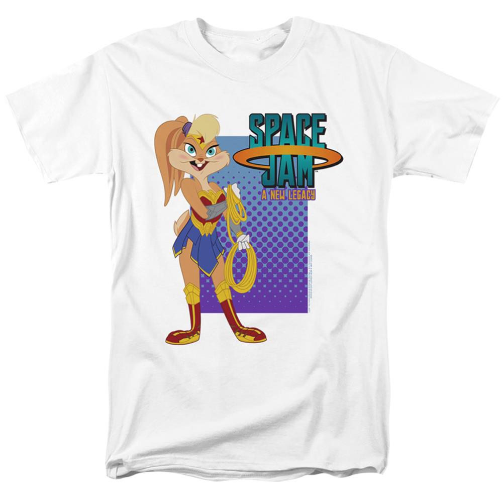 Space Jam 2 Lola Wonder Woman Men's 18/1 Cotton Short-Sleeve T-Shirt