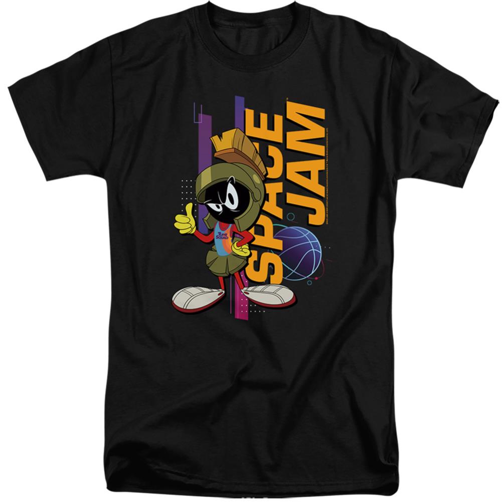 Space Jam 2 Marvin Standing Men's 18/1 Tall Cotton Short-Sleeve T-Shirt