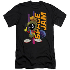 Space Jam 2 Marvin Standing Men's Ultra-Soft 30/1 Cotton Slim Short-Sleeve T-Shirt