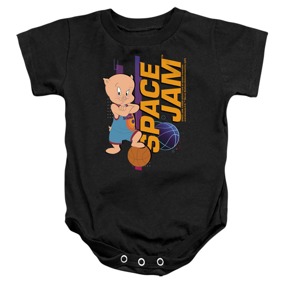 Space Jam 2 Porky Standing Infant's Cotton SS Snapsuit