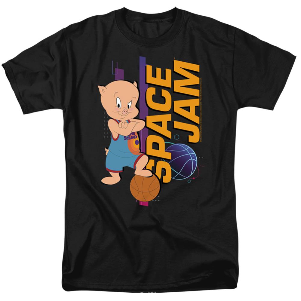 Space Jam 2 Porky Standing Men's 18/1 Cotton Short-Sleeve T-Shirt