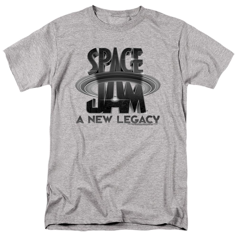 Space Jam 2 Space Jam 2 Logo Black Men's 18/1 Cotton Short-Sleeve T-Shirt
