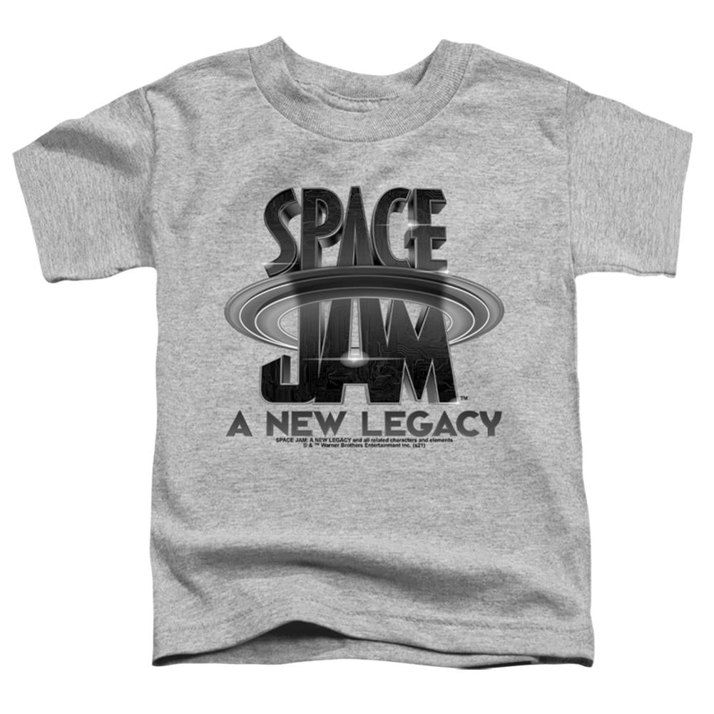 Space Jam 2 Space Jam 2 Logo Black Toddler 18/1 Cotton Short-Sleeve T-Shirt
