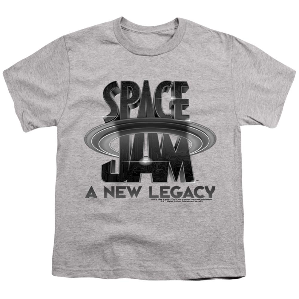 Space Jam 2 Space Jam 2 Logo Black Youth 18/1 100% Cotton Short-Sleeve T-Shirt