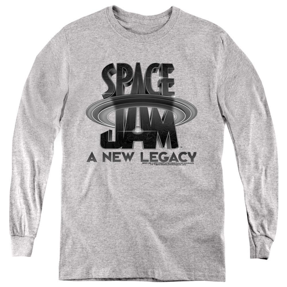 Space Jam 2 Space Jam 2 Logo Black Youth Long-Sleeve T-Shirt