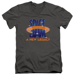 Space Jam 2 Space Jam 2 Logo Men's 30/1 Cotton Slim V-Neck T-Shirt