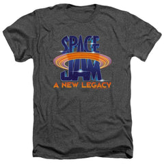 Space Jam 2 Space Jam 2 Logo Men's 30/1 Heather 60 40 Poly Short-Sleeve T-Shirt