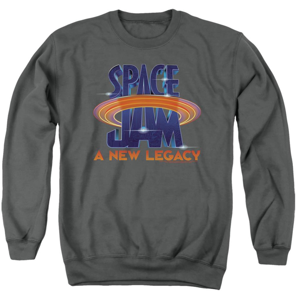 Space Jam 2 Space Jam 2 Logo Men's Crewneck 50 50 Poly Long-Sleeve T-Shirt