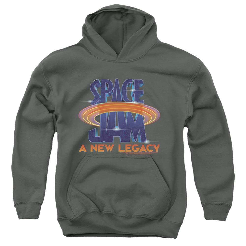 Space Jam 2 Space Jam 2 Logo Youth Cotton Poly Pull-Over Hoodie
