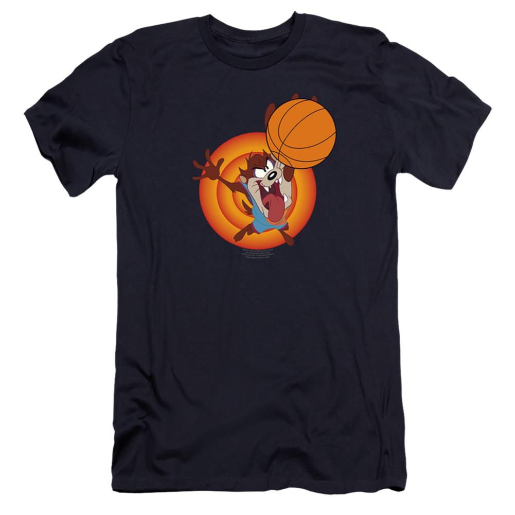 Space Jam 2 Taz Slam Men's Ultra-Soft 30/1 Cotton Slim Short-Sleeve T-Shirt