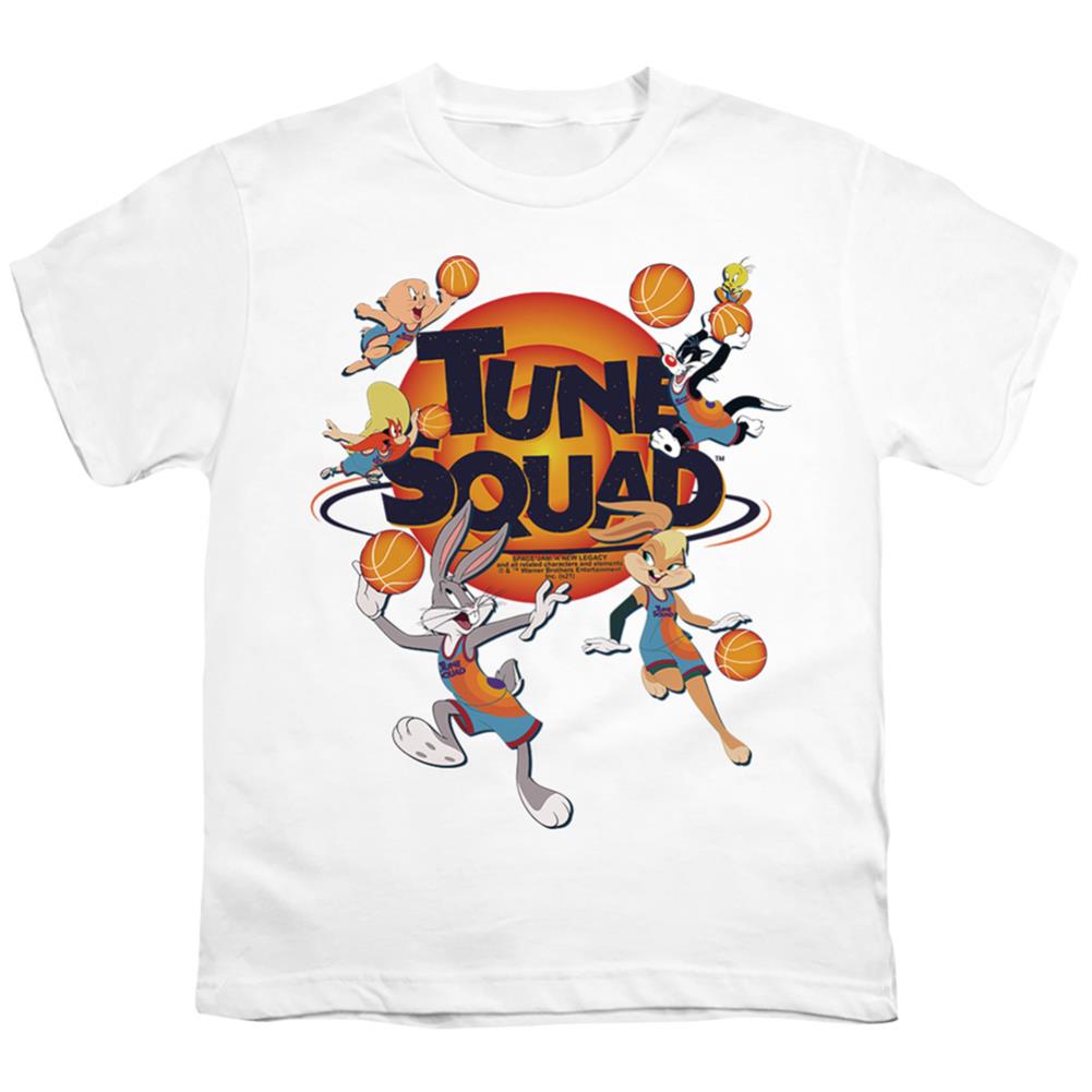 Space Jam 2 Tune Squad Group Youth 18/1 100% Cotton Short-Sleeve T-Shirt